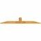 Ekena Millwork Portland Rough Sawn Timber Gable Bracket, Western Red Cedar, 84"W x 17"H x 2"D x 6"F, 5/12 Pitch GBW084X17X0206POR00RWR - alternate 2